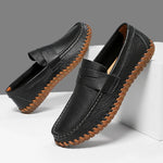 Men's Glossy Penny Loafers | Classic Casual Fit