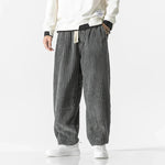 Men's Plush Ribbed Corduroy Sweatpants | Soft Touch Everyday Comfort