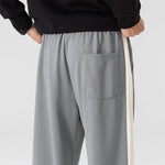 Men's Polyester Wide Leg Trousers | Relaxed Oversized Streetwear Fit