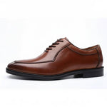 Men's Premium Leather Lace-Up Casual Shoes | Elegant Formal Wedding Footwear