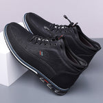 Men's Leather Mid-Top Sneakers | Refined Everyday Fit