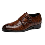 Men's Leather Monk Strap Dress Shoes | Refined Formal Style