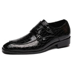 Men's Leather Monk Strap Dress Shoes | Refined Formal Style