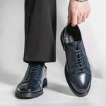 Men's Premium Leather Oxford Shoes | Elegant Handmade Formal Design