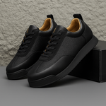 Men's Leather Lace-Up Sneakers | Flexible Everyday Fit