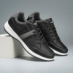 Men's Leather Lace-Up Sneakers | Classic Everyday Fit