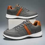 Men's Leather Lace-Up Sneakers | Classic Everyday Fit