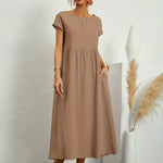Ursina | Fluid Midi Dress-