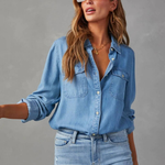Darcy Ellison | Long Sleeve Denim Shirt For Women