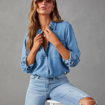 Darcy Ellison | Long Sleeve Denim Shirt For Women
