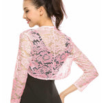 Nadorine Women's Bolero Shrugs Crochet Lace Open Cardigan