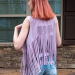 Women's Tassel Sleeveless Vest 70s Outfits for Women Hippie Clothes Fringe Jacket Cardigan S-XXL - Nadorine (Us Only)