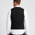 KZZ Men's Retro Tweed Vest
