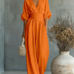 Chiara | Fluid Long Jumpsuit with Print