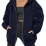 Nadorine Women's Oversized Zip Up Hoodies