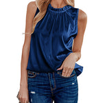 Womens Tank Tops Dressy Casual Mock Neck Sleeveless Blouses Fashion Shirts for Work - Nadorine (Us Only)