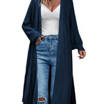 Nadorine Women's 2023 Fall Winter Oversized Cardigan Long Sleeve Split Open Front Sweater Chunky Knit Long Duster