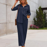 Nadorine Women 2 Piece Linen Sets