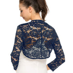 Nadorine Women's Bolero Shrugs Crochet Lace Open Cardigan