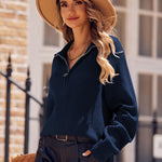 Nadorine Long Sleeve Oversized Knit Sweater Tops