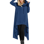 Nadorine Women Pullover Hoodies Sweatshirt Long Sleeve High Low Sweater Oversize Top with Pocket (Us Only)