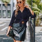 Nadorine Women's Button Down Shirt Long Sleeve Chiffon Blouse