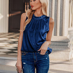 Womens Tank Tops Dressy Casual Mock Neck Sleeveless Blouses Fashion Shirts for Work - Nadorine (Us Only)