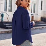 Nadorine Long Sleeve Blouses Casual Tops