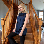 Womens Tank Tops Dressy Casual Mock Neck Sleeveless Blouses Fashion Shirts for Work - Nadorine (Us Only)
