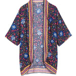Floral Printed Batwing Cardigan - Nadorine (Us Only)