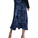 Satin Zipper Elegant Work Skirts - Nadorine (US Only)
