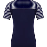 Nadorine Women's Casual Tie Neck Tunic Blouse Tops