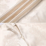 Satin Zipper Elegant Work Skirts - Nadorine (US Only)