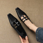 Ceyla™ | Brogued Double-Strap Mary Jane Flat