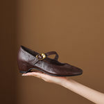 Quira™ | Round-Toe Mary Jane Flat