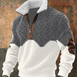 Ethan | Fleece-Lined Zip Turtleneck Sweater