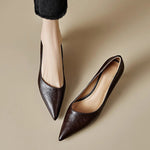 Michèle™ | Elegant Low Heel Court Shoes