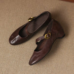 Quira™ | Round-Toe Mary Jane Flat
