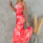Anna | Purple Floral One Shoulder Dress
