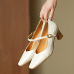Orvane Mary Jane Leather Pumps