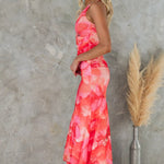 Anna | Purple Floral One Shoulder Dress