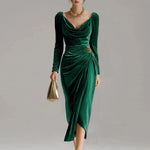 Haven | Sylvana Velvet Midi Dress