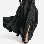 Rachel | High-Waist Side-Slit Maxi Dress