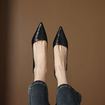 Michèle™ | Elegant Low Heel Court Shoes