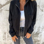Eloisa Corduroy Zip-Up Jacket