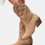 Kaylee | Perforated Ankle Boots