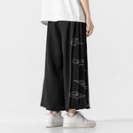 Retro Wide-leg Straight-leg Cropped Pants