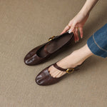 Quira™ | Round-Toe Mary Jane Flat