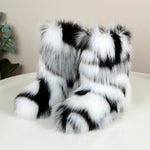 HIRA��� - Chic Trendy Furry Mid Length Winter Boots