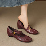 Quira™ | Round-Toe Mary Jane Flat